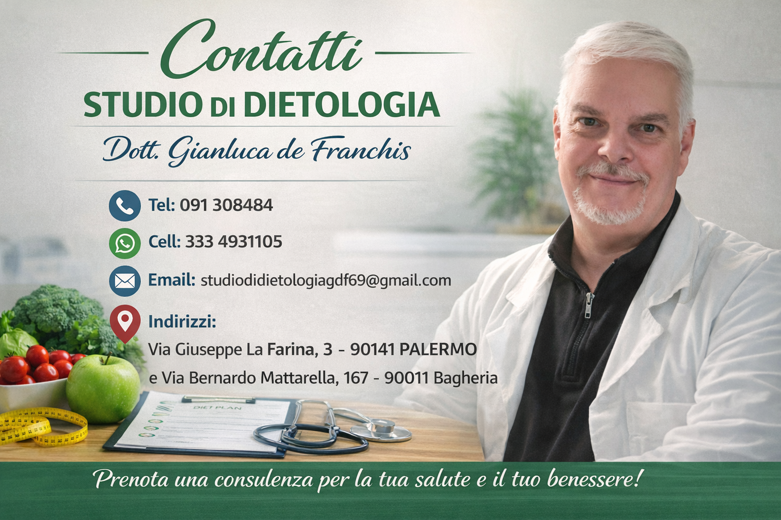 Dr. Gianluca de Franchis, dietologo a Palermo e Bagheria