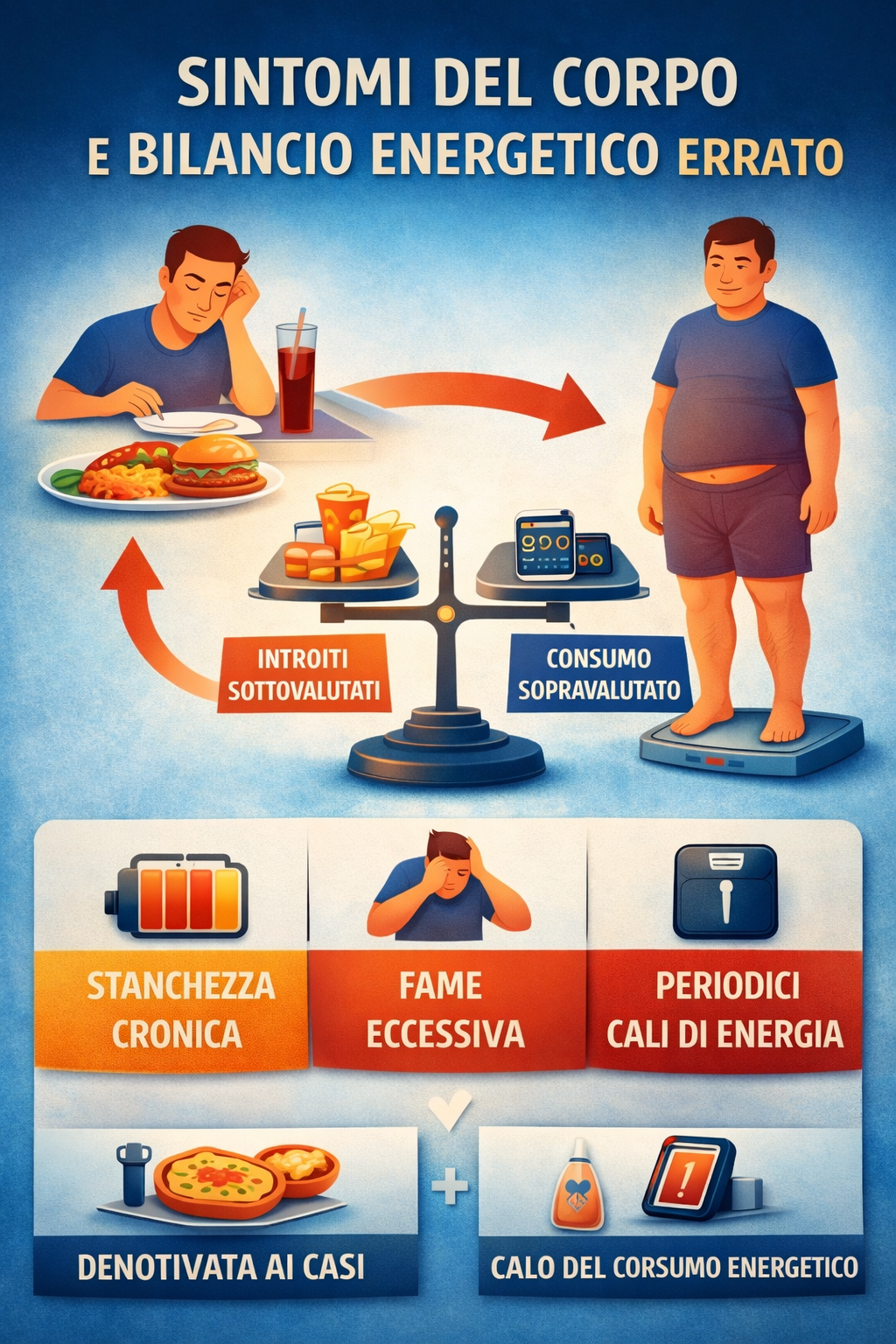 Sintomi bilancio energetico errato