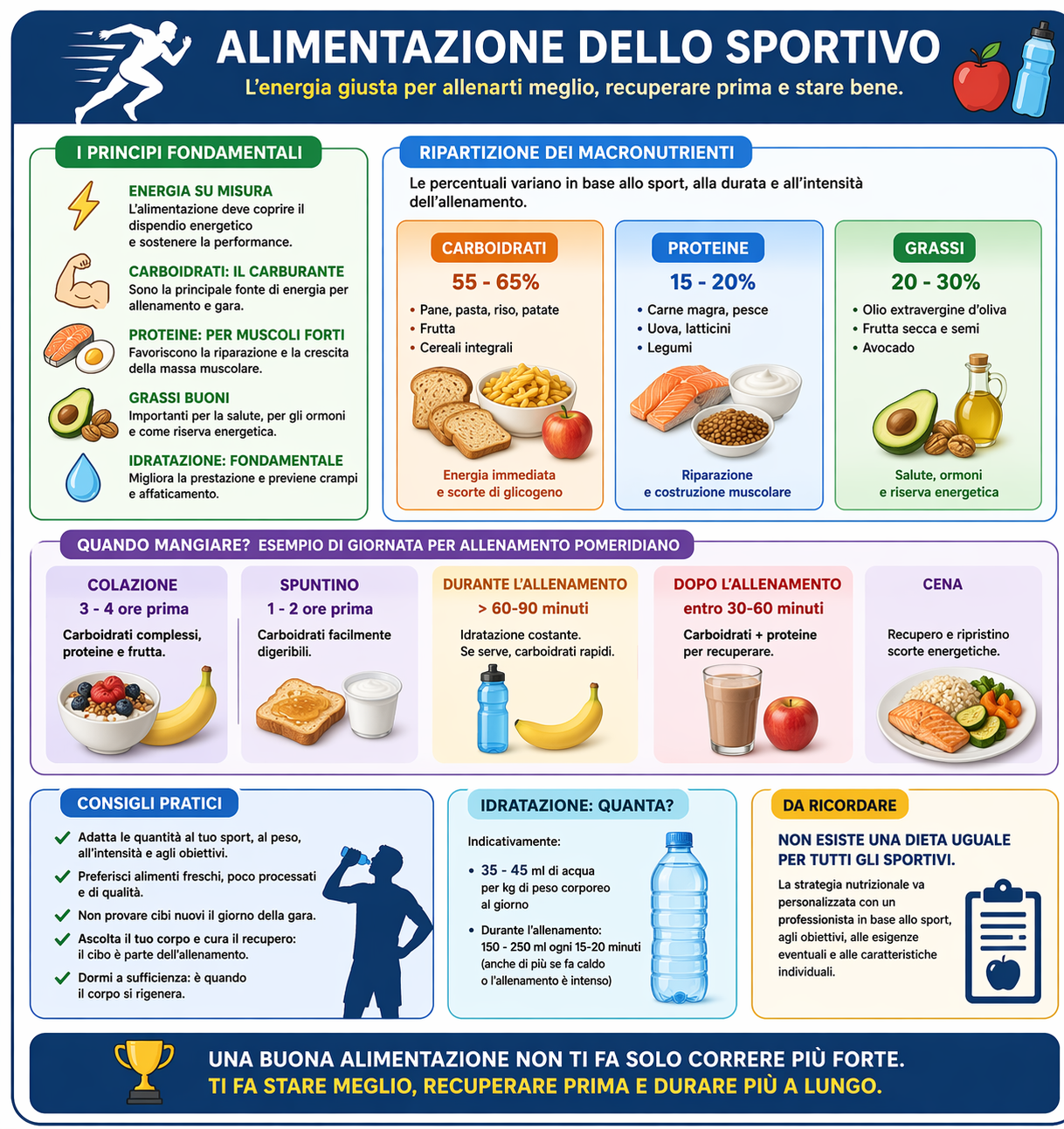 Alimentazione per sportivi guida completa - Studio Dietologico de Franchis